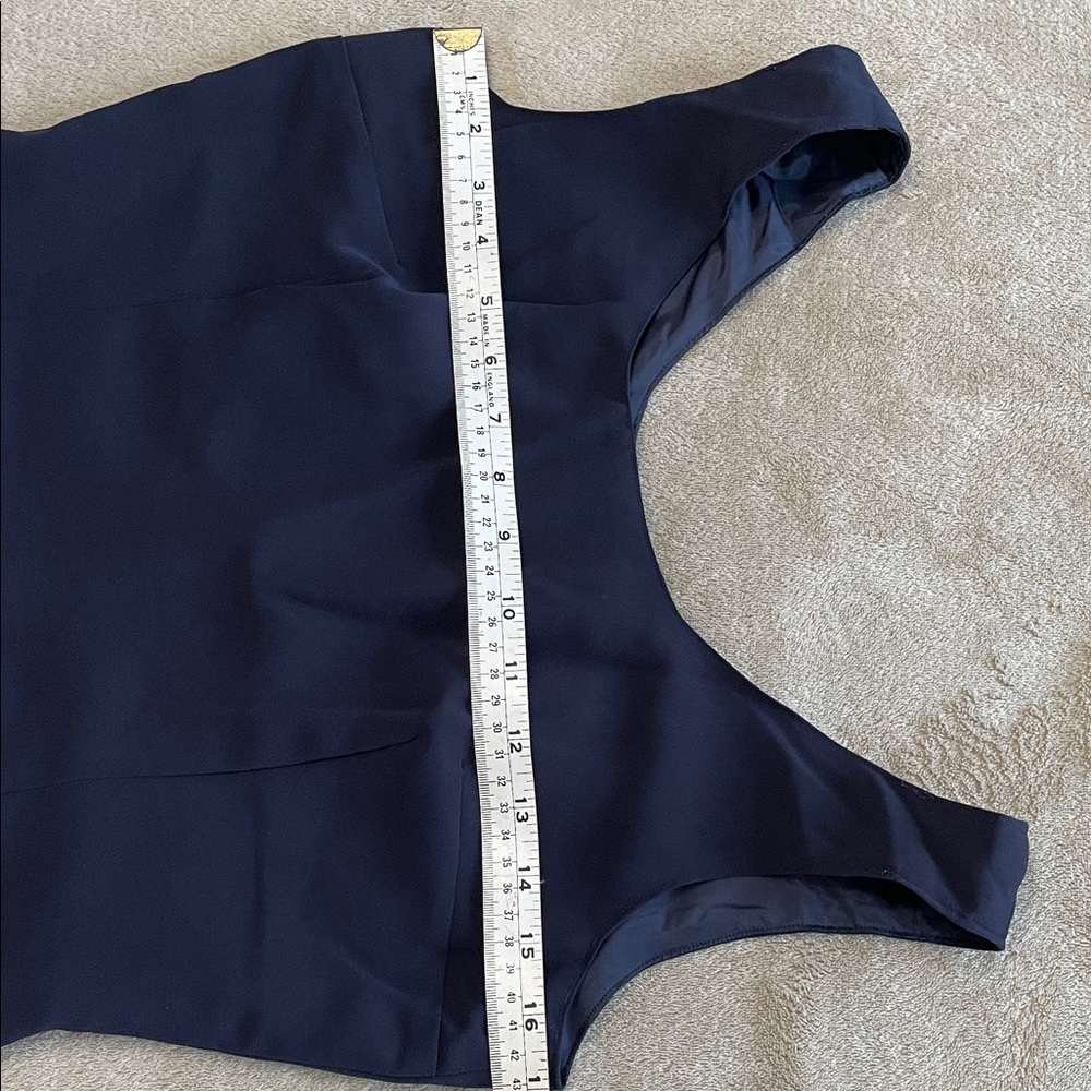 S. Sexy Navy Blue Sleeveless Dress - Picture 3 of 6